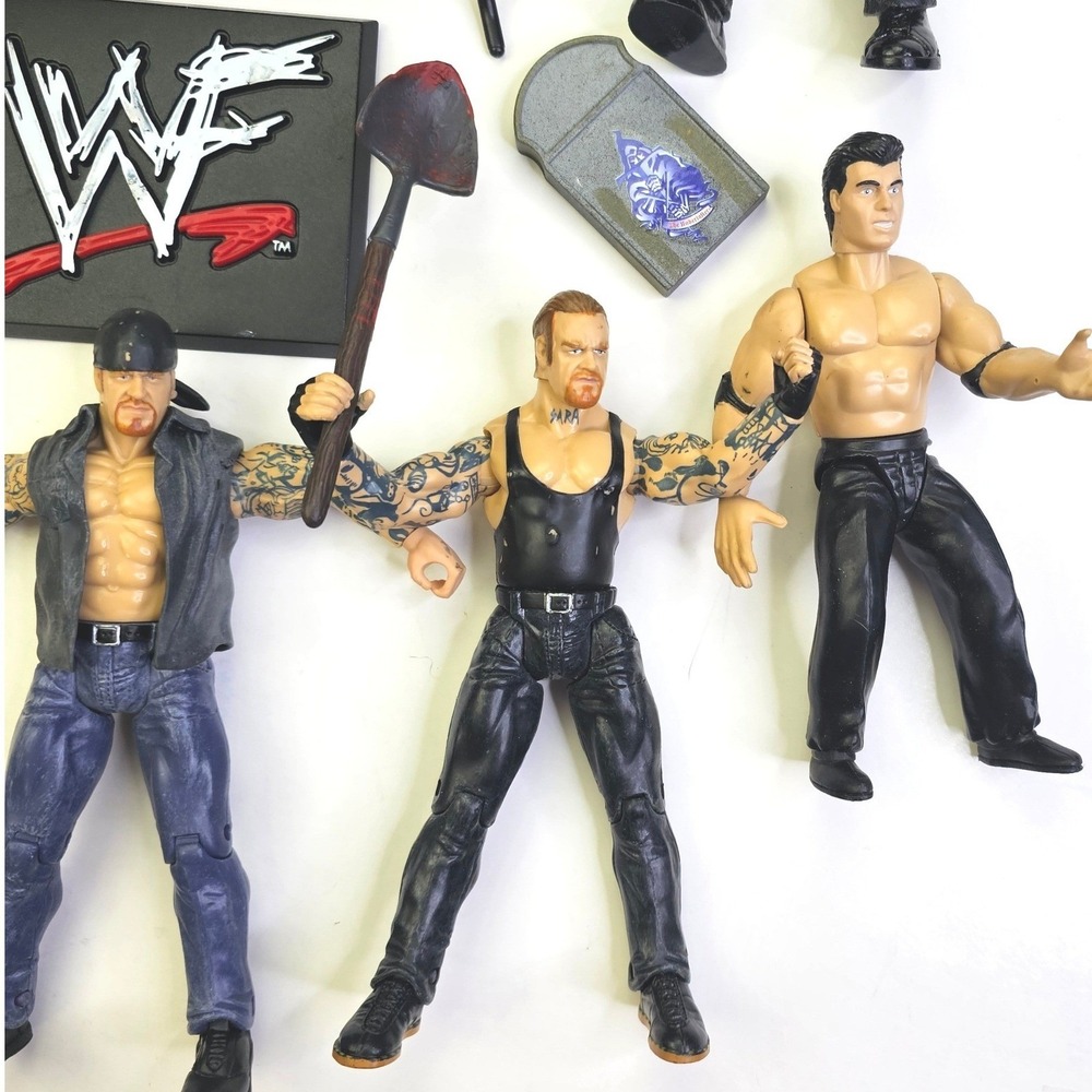 WWE WWF Jakks Pacific Undertaker Shane McMahon Action Figure Lot Accessories - Picture 2 of 7